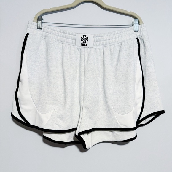 Nike - Light Grey Swoosh Sweat Shorts